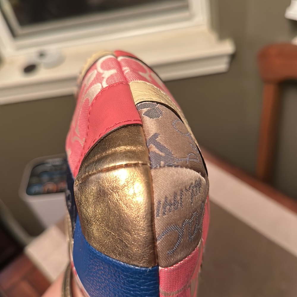 Coach Patchwork Gold Crossbody - image 8